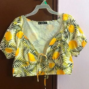Lemmon Print Blouse